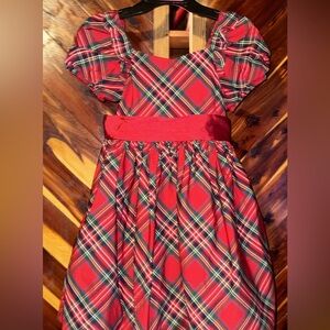 Janie and Jack holiday plaid with bow